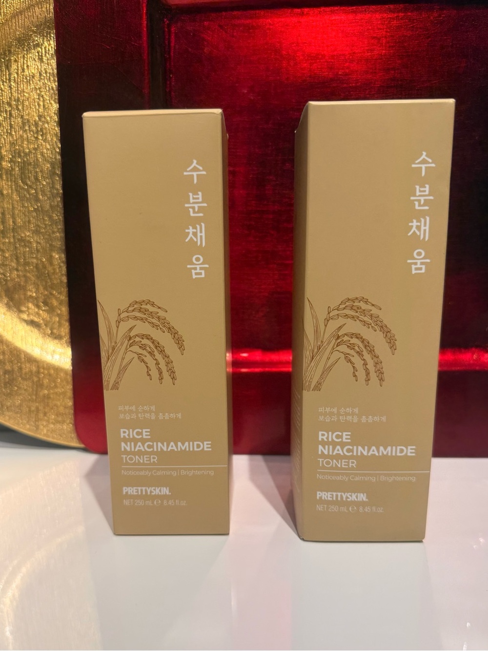 PRETTYSKIN Rice Niacinamide Toners (2) NEW